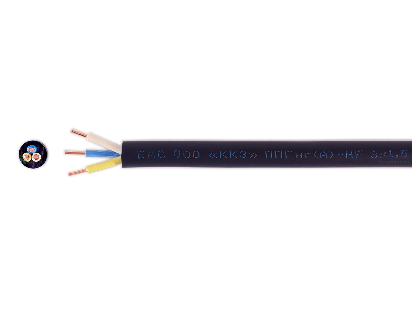 Кабель ППГнг(А)-HF 3х1,5 ГОСТ Калужский кабельный завод от ООО «Калужский кабельный завод»